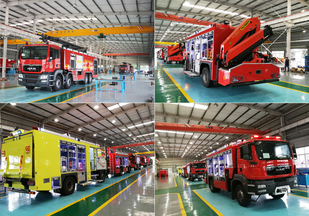 Sichuan Chuanxiao Fire Trucks Manufacturing Co., Ltd. สายการผลิตของโรงงาน