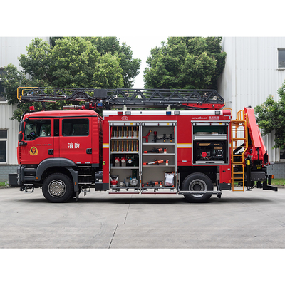 SITRAK Aerial Ladder Rescue Fire Truck 60L/s For Fire Engine