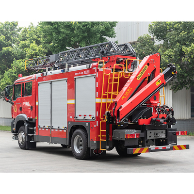 SITRAK Aerial Ladder Rescue Fire Truck 60L/s For Fire Engine