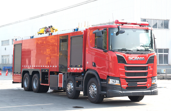 Scania 18T รถบรรทุกดับเพลิงฟองน้ํา รถยนต์พิเศษโรงงานจีน