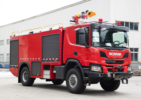 Scania 4X4 ท่าอากาศยาน ไฟดับเพลิง รถบรรทุก Arfff รถปฏิกิริยาอย่างรวดเร็ว ราคา