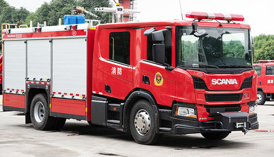 SCANIA CAFS 4000L ถังน้ํา รถบรรทุกดับเพลิง ราคารถยนต์พิเศษ โรงงานจีน