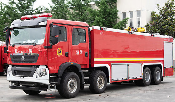 Sinotruk HOWO 21T ถังฟองน้ํา รถบรรทุกดับเพลิง ราคาดี ผู้ผลิตจีน