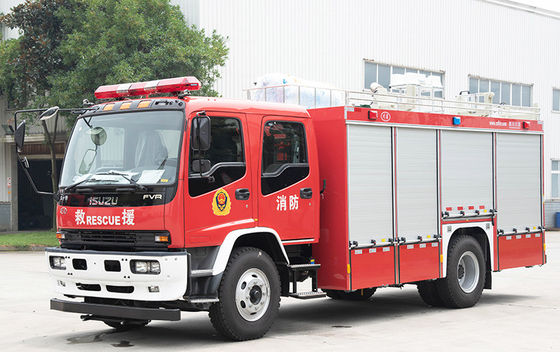 ISUZU รถดับเพลิงถังสารเคมี เครื่องยนต์พิเศษ โรงงานจีน